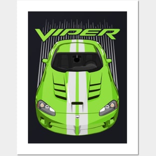 Viper SRT10-green and white Posters and Art
